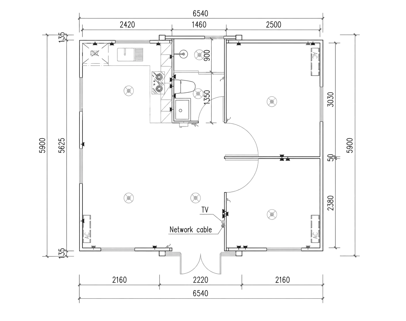 Family David Urban - floor plan 38 m²